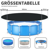 Sekey Poolabdeckung  aus 420D Oxford, Schwarz